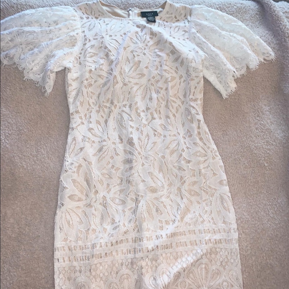 White lace dress